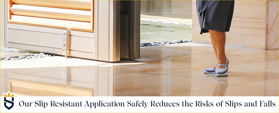 Sir Grout has a cost-effective solution to reduce slip and fall risks Sir Grout's slip resistant application safely reduces the risks of slips and falls