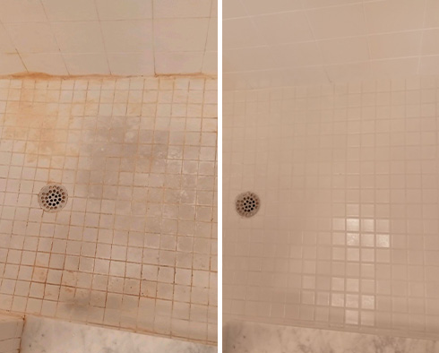 Shower Restored by Our Tile and Grout Cleaners in Edina, MN 